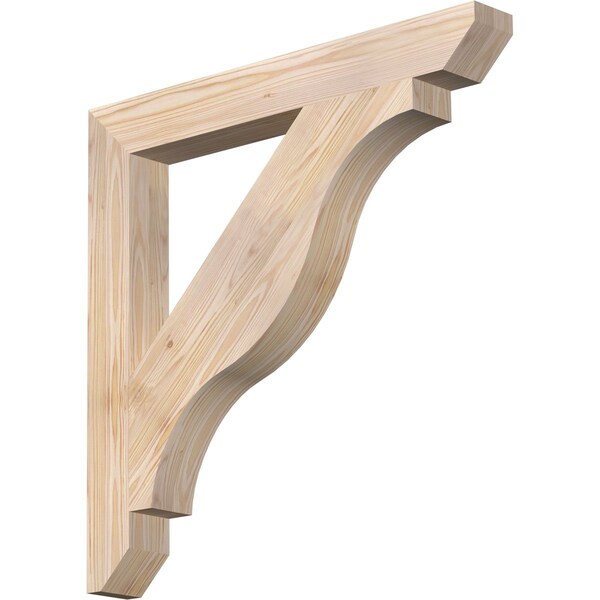 Ekena Millwork Funston Slat Smooth Bracket, Douglas Fir, 3 1/2"W x 30"D x 30"H BKT04X30X30FST06SDF - main